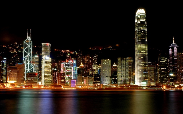 Hong Kong ночью