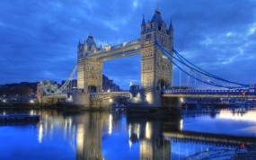 Обои London Bridge: Вода, Город, Мост, Небо, Лондон, Прочие города