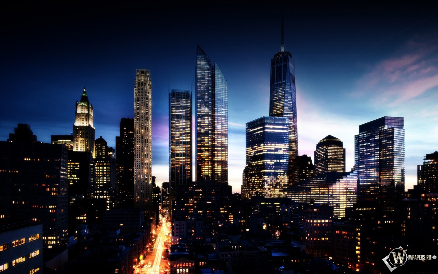 Манхэттен в будущем 1440x900