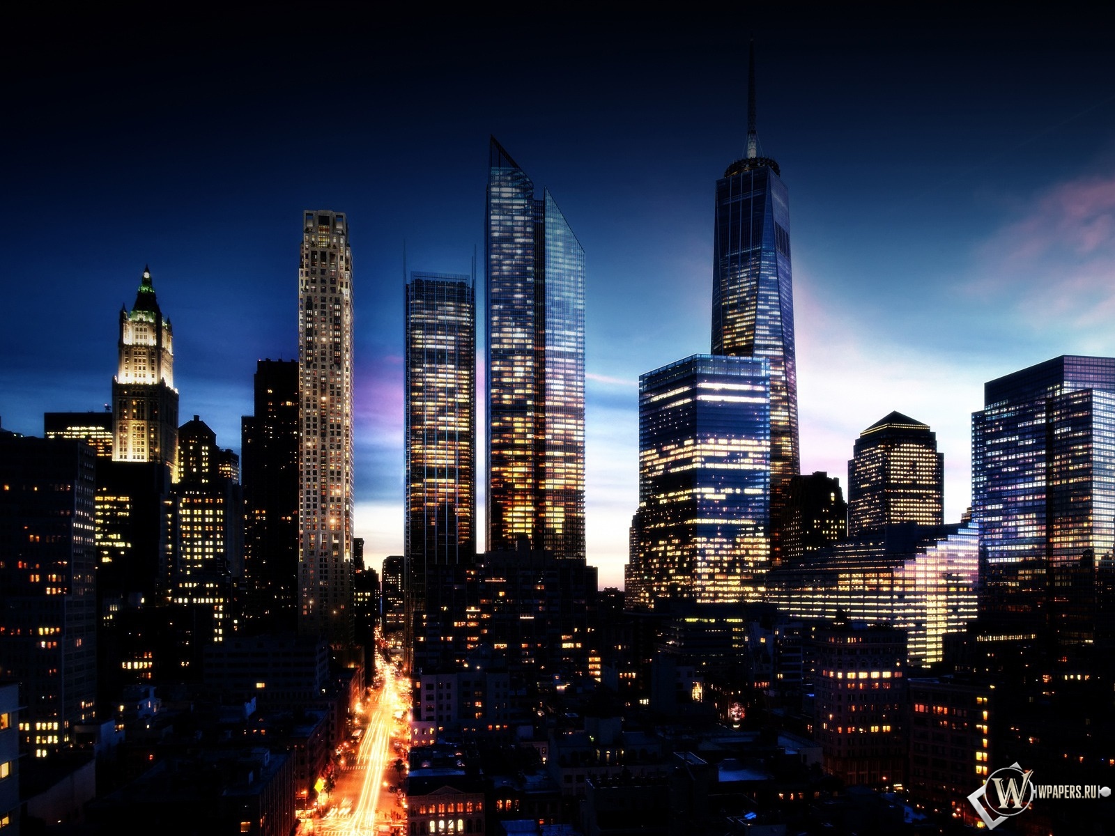 Манхэттен в будущем 1600x1200