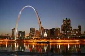 Обои St. Louis: Огни, Вода, Ночь, Сент-Луис, Прочие города
