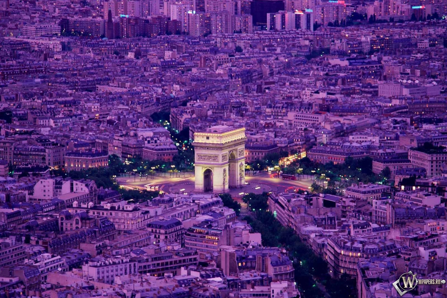 Вечерний Париж 1500x1000