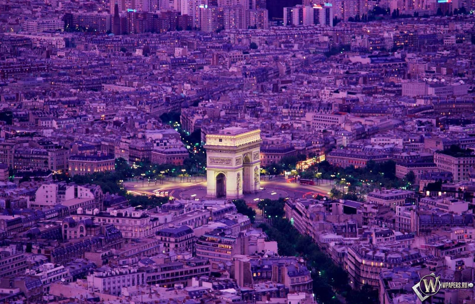 Вечерний Париж 1600x1024