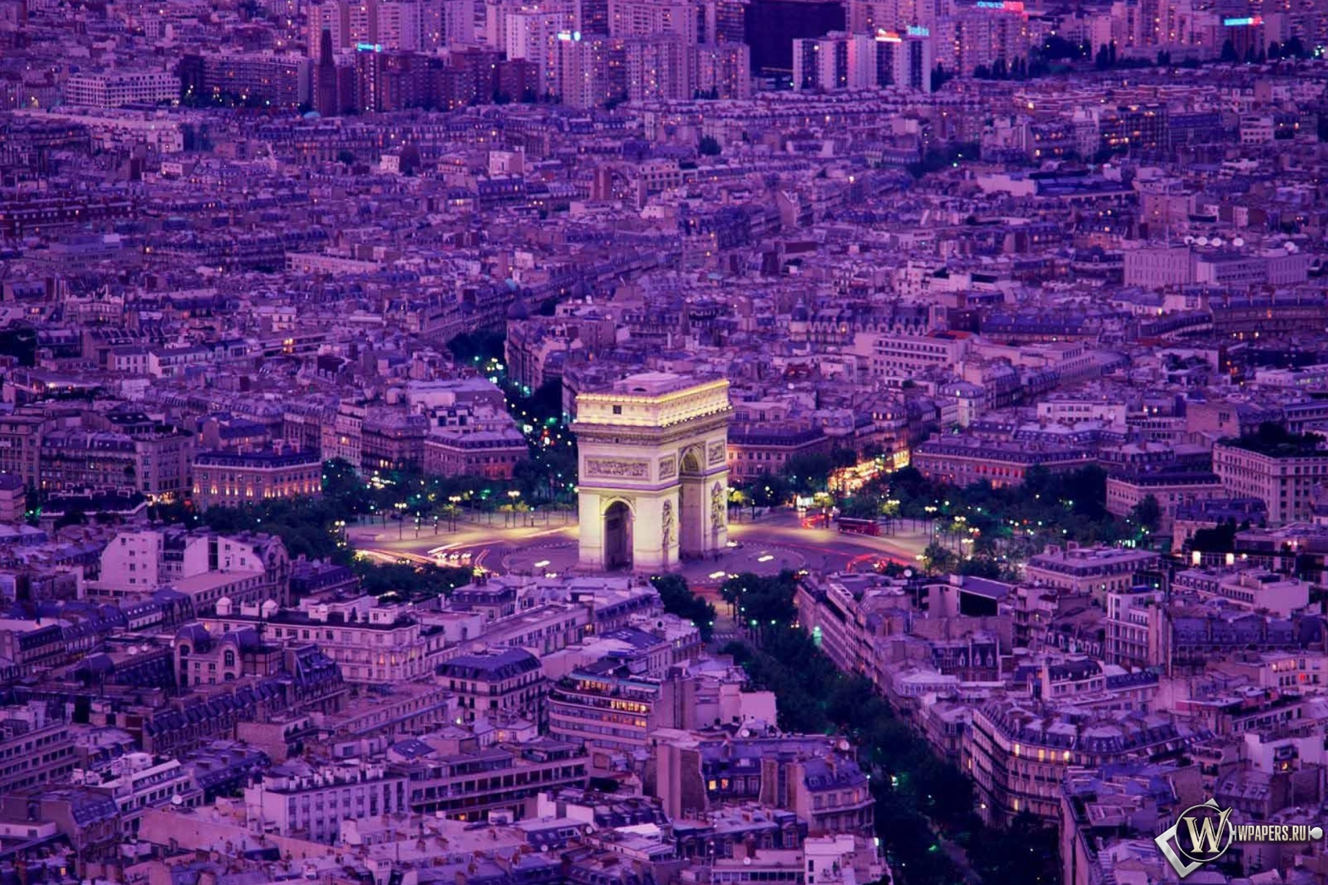 Вечерний Париж 1920x1280