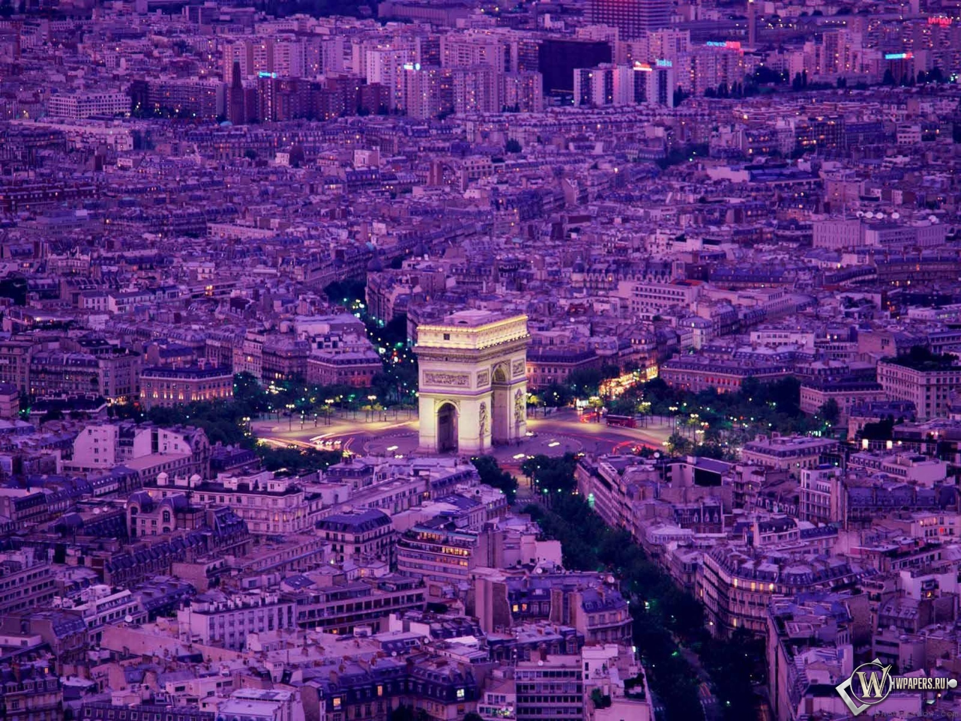 Вечерний Париж 1920x1440