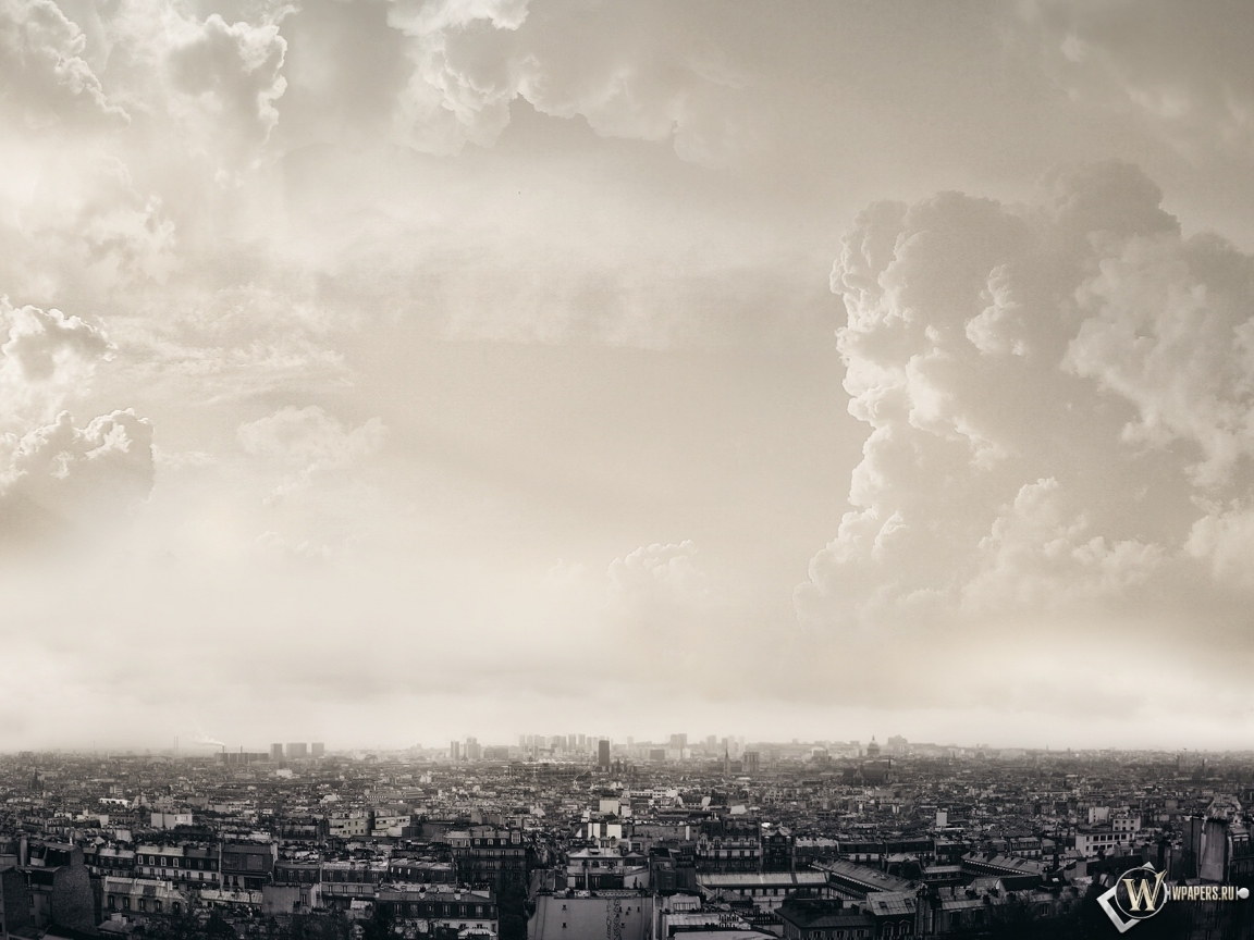 Облака над Парижем 1152x864