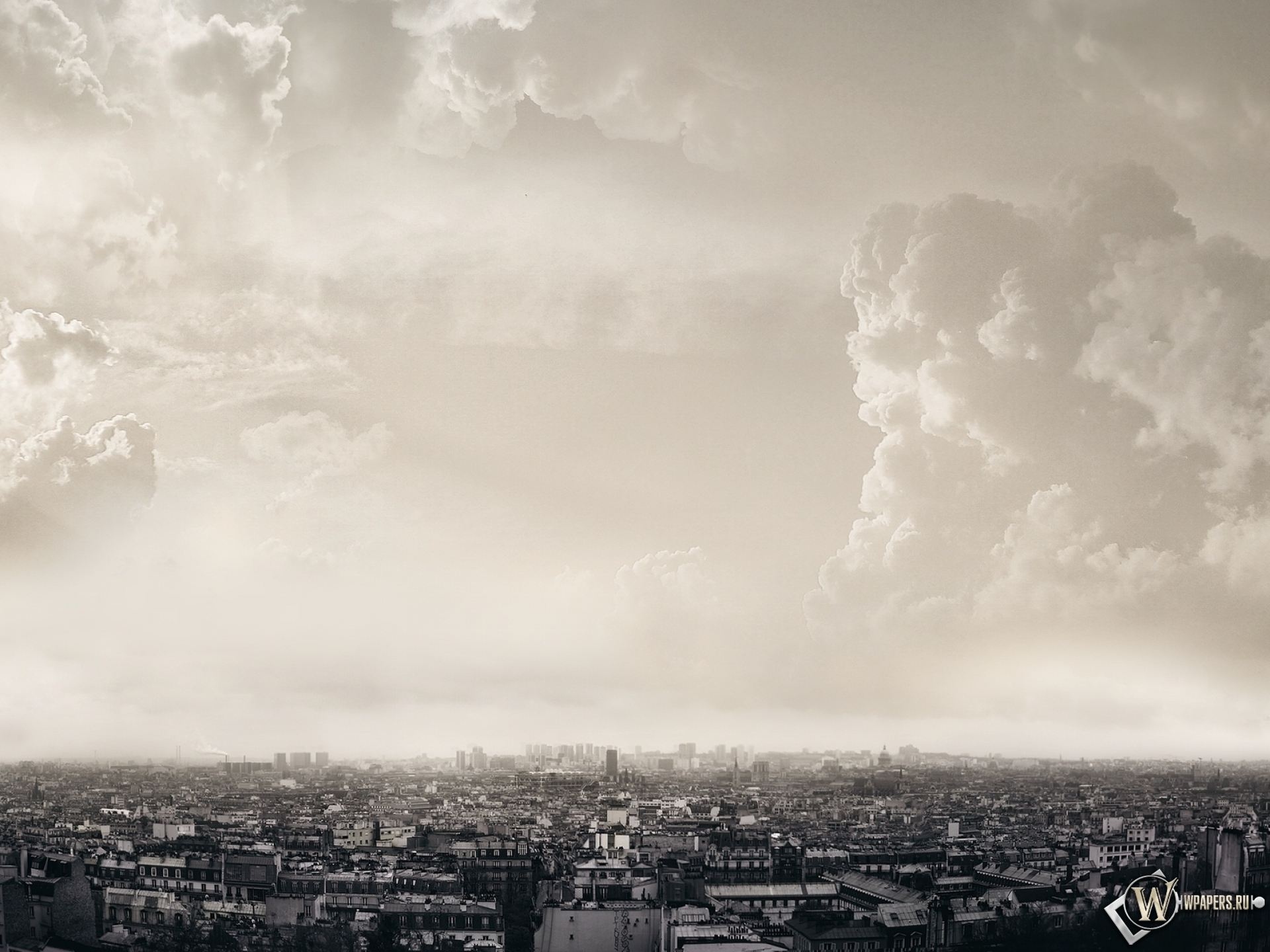 Облака над Парижем 1920x1440