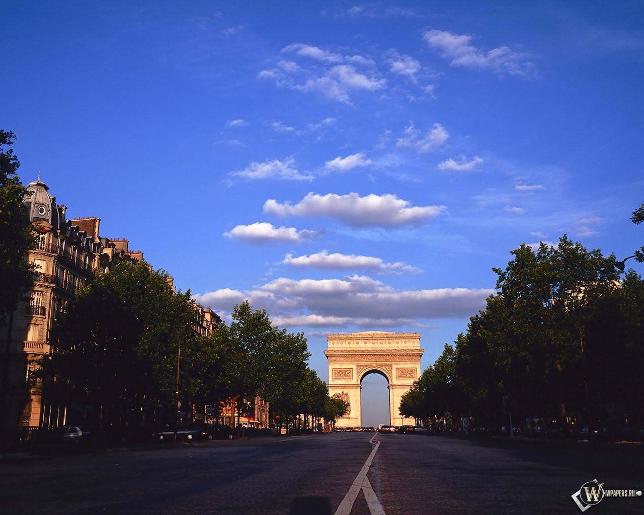 Триумфальная арка - Париж 1280x1024