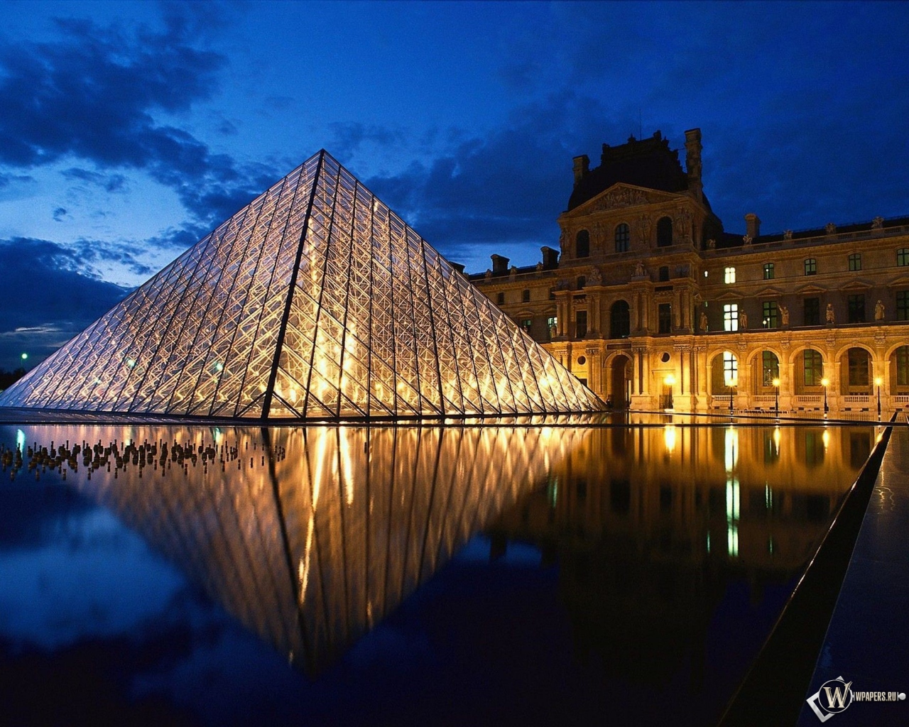 Лувр - Париж - Франция 1280x1024