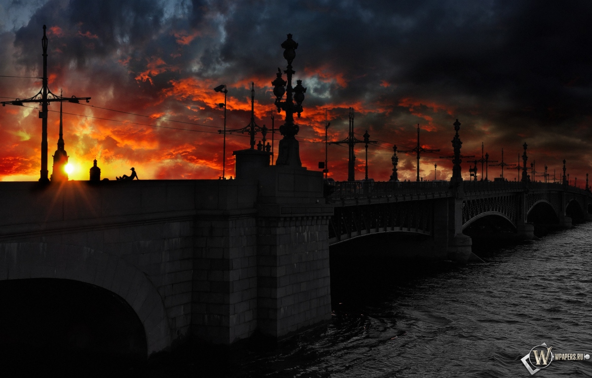 Мост в Санкт-Петербурге 1200x768