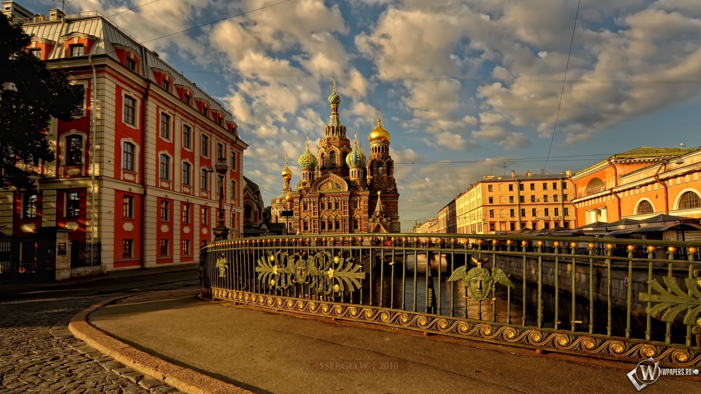 Спас на крови Санкт-Петербург 1366x768