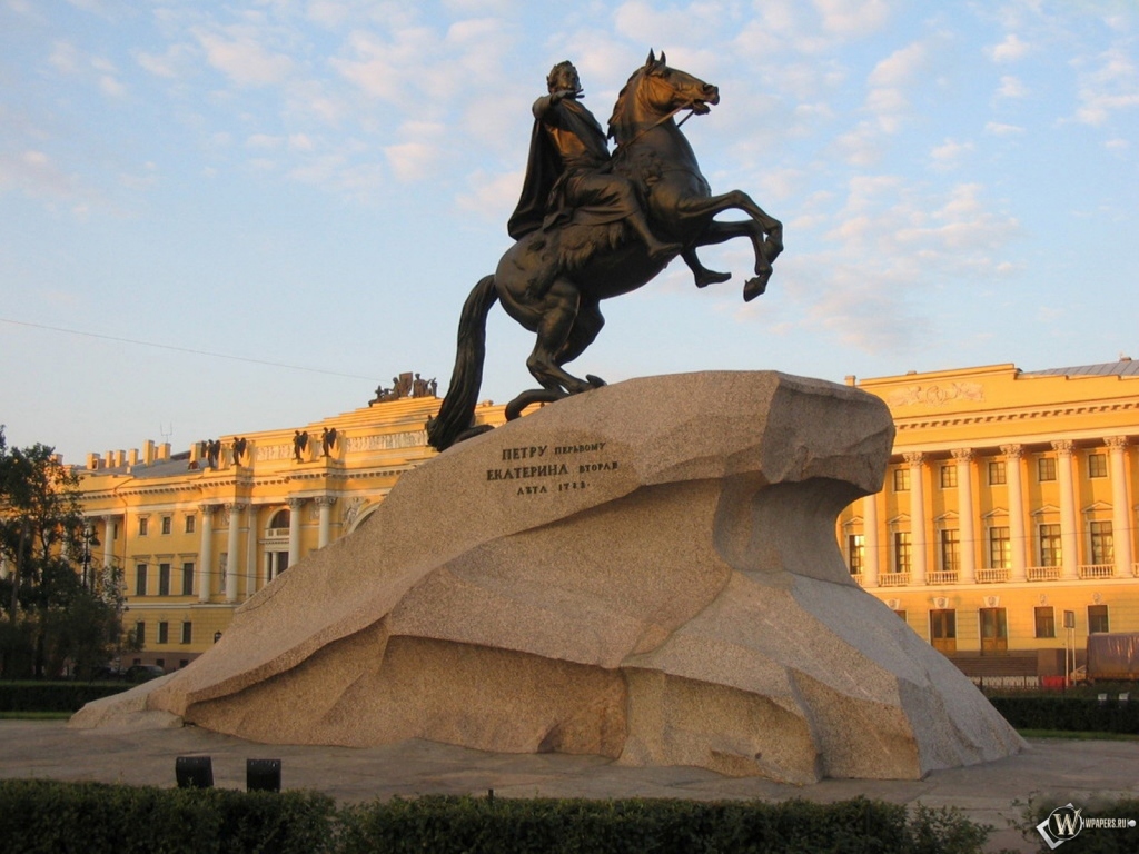Памятник Петру Санкт-Петербург 1024x768