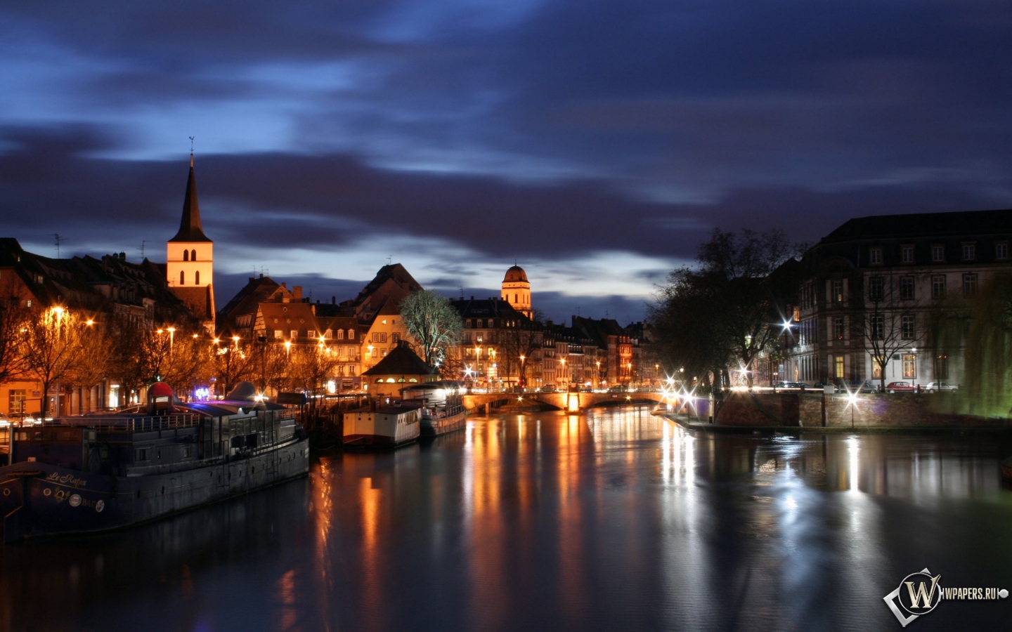 Страсбург вечером 1440x900