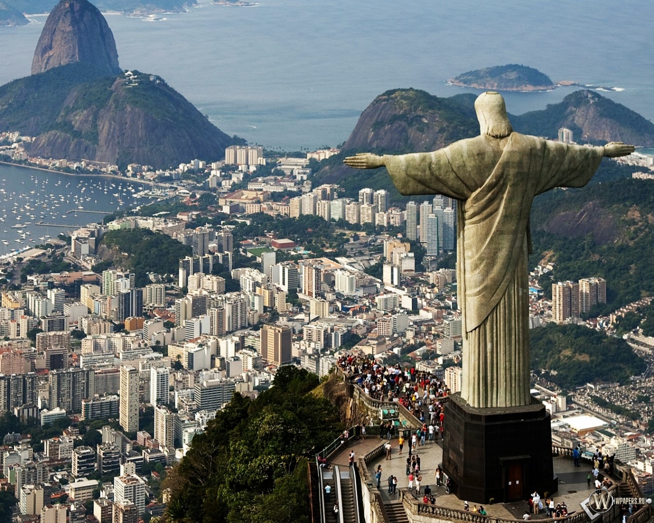 Статуя Христа в Бразилии 1280x1024