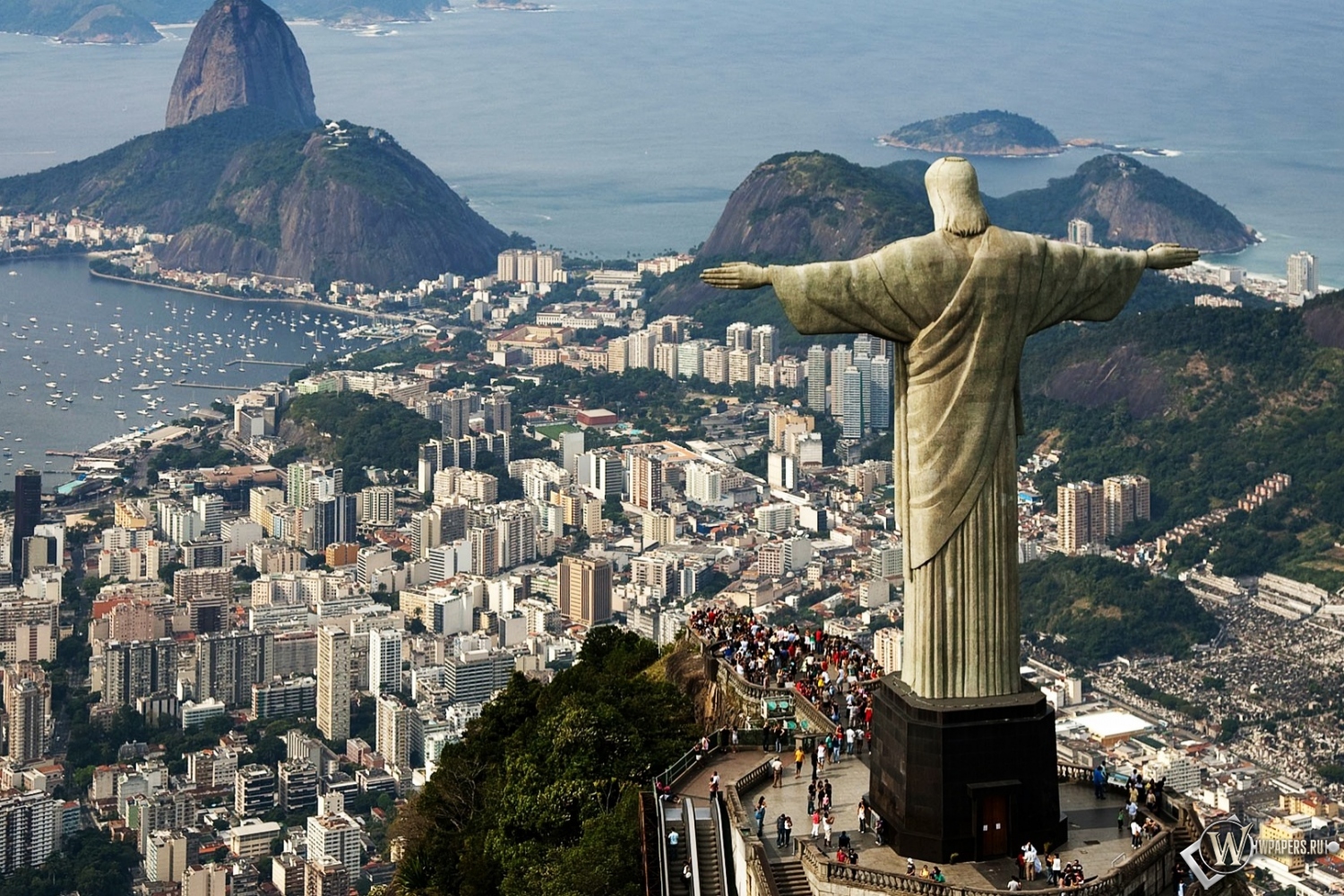 Статуя Христа в Бразилии 1500x1000