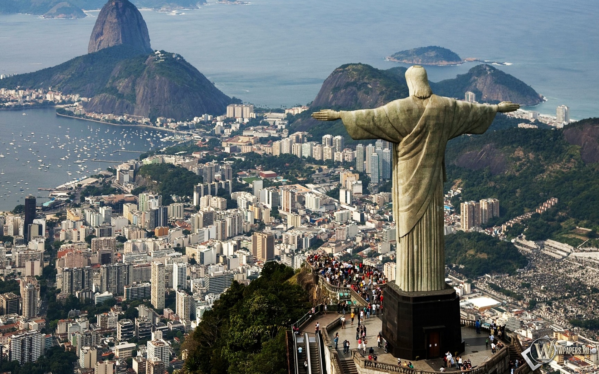 Статуя Христа в Бразилии 1920x1200
