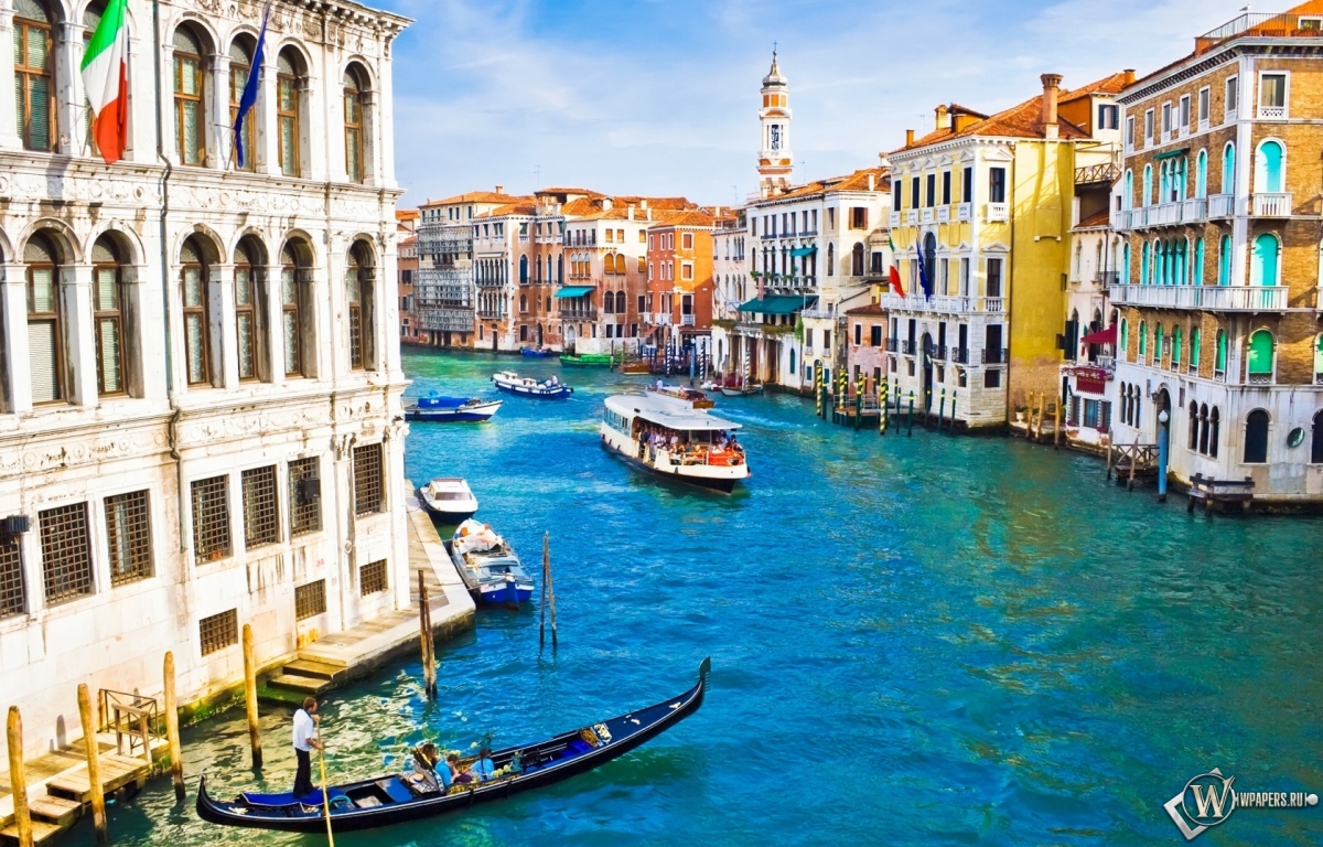 Красивый канал в Венеции 1200x768