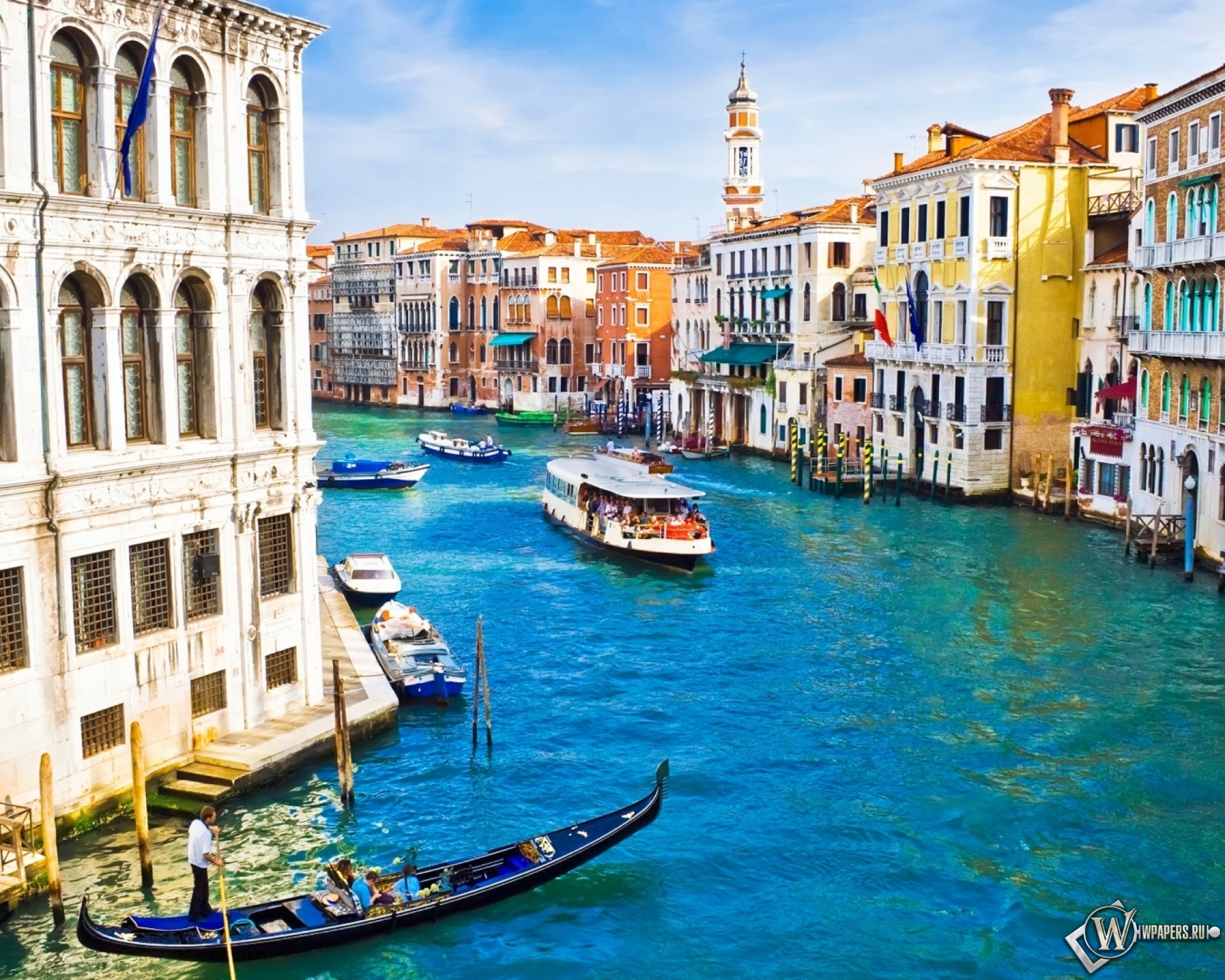 Красивый канал в Венеции 1920x1536