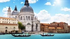 Обои Собор Santa Mariya Della Salyute Венеция: Город, Венеция, Собор, Города и вода