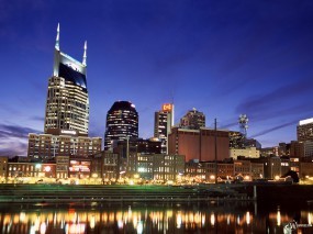 Обои Nashville Skyline: , Города и вода