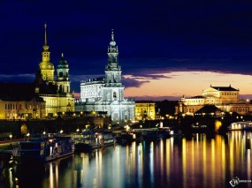 Обои Dresden Germany: Город, Германия, Города и вода