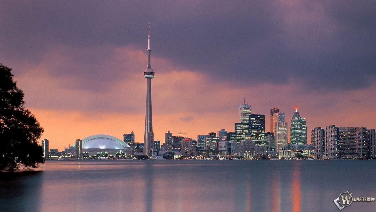 Toronto Skyline Ontario Canada 1280x720
