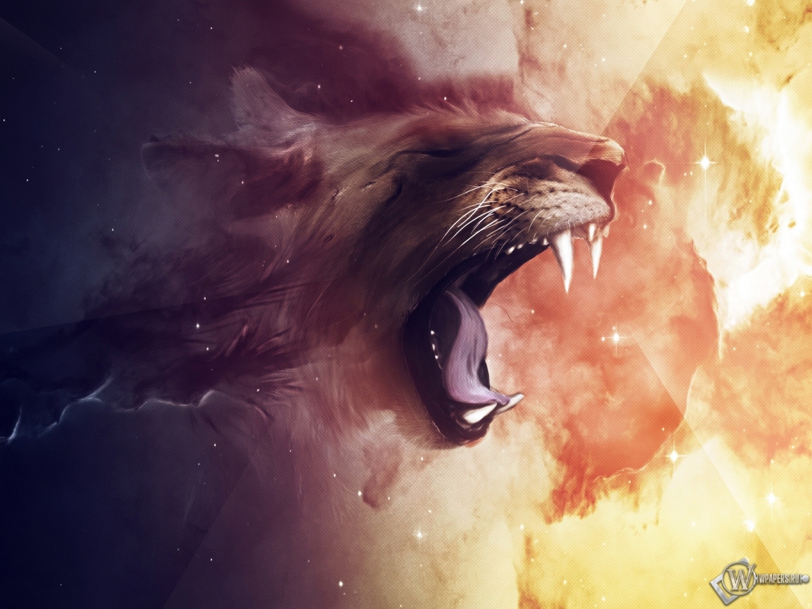 Abstract lion 1152x864