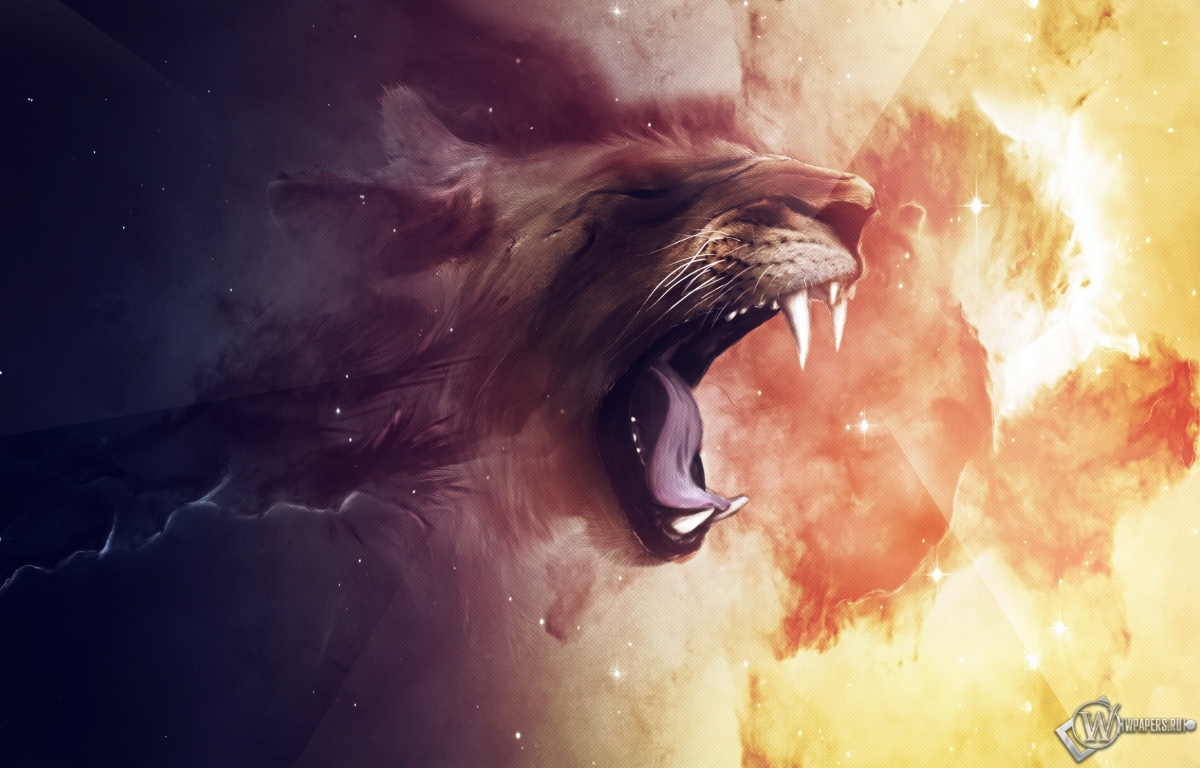 Abstract lion 1200x768
