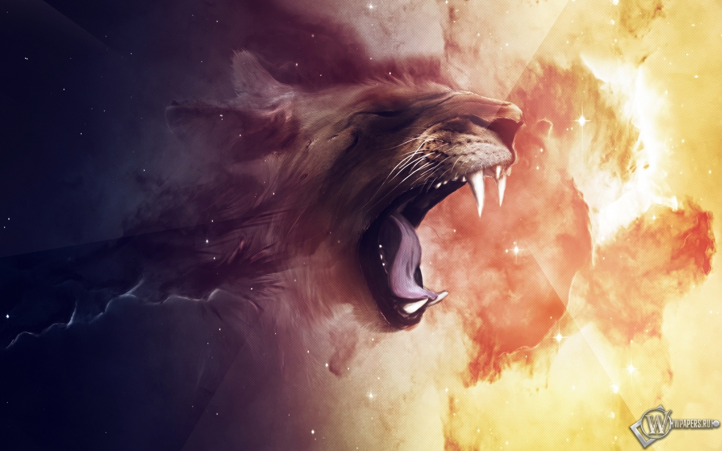 Abstract lion 1440x900