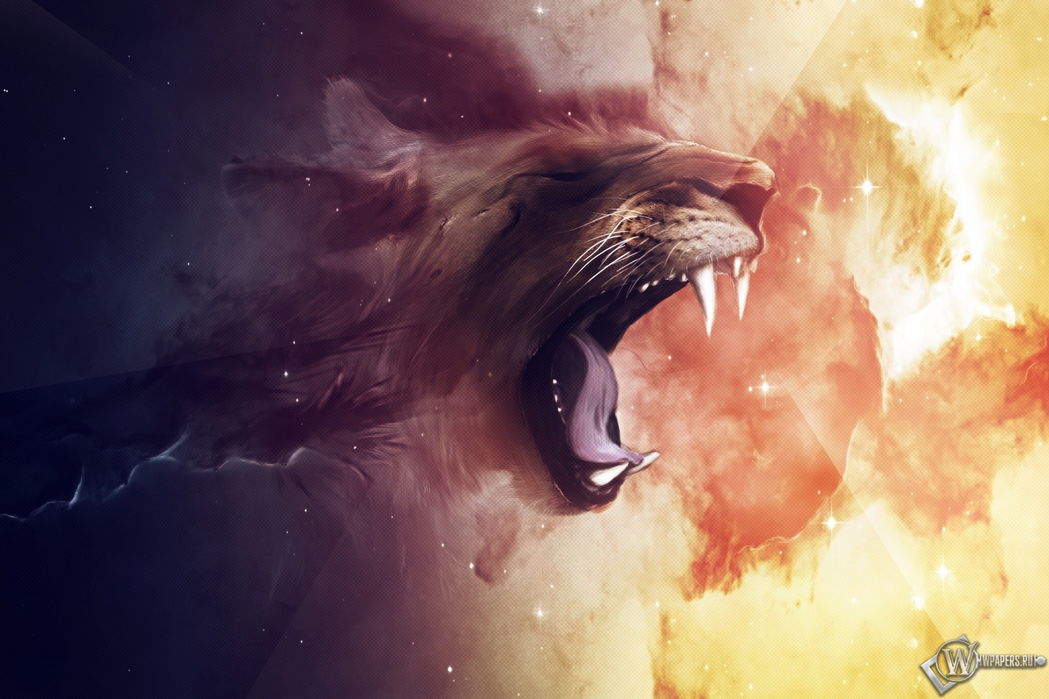 Abstract lion 1500x1000