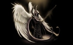 Обои Крылатый ангел: Оружие, Крылья, Меч, Ангел, Фэнтези