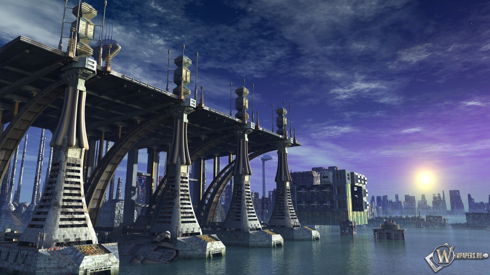 Sci Fi City 1600x900