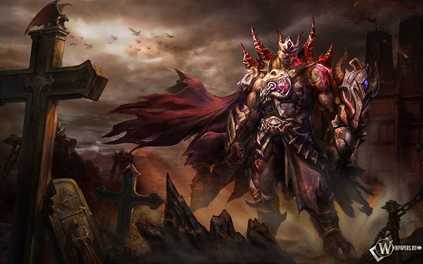 Dark fantasy warrior 1440x900