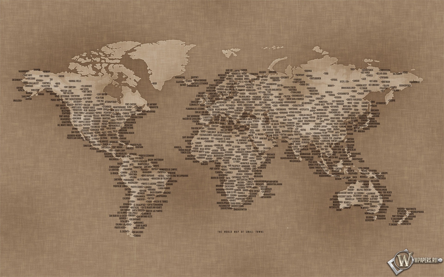 Карта на холсте 1440x900
