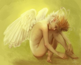 Обои Девушка - Ангел: Крылья, Ангел, Эльф, Фэнтези - Девушки