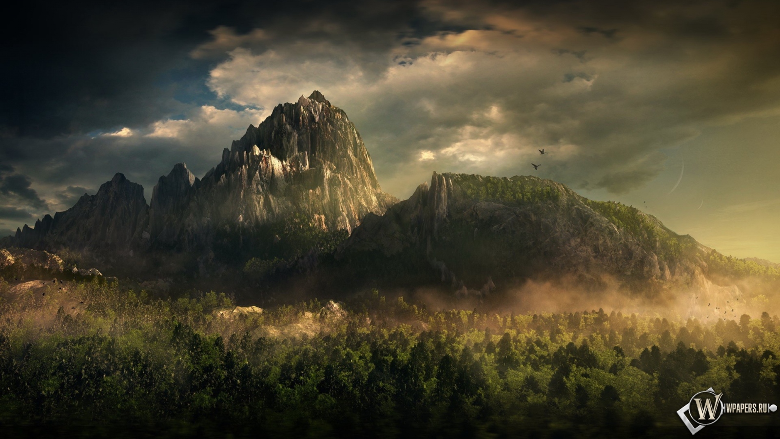 Mountain landscape 1600x900