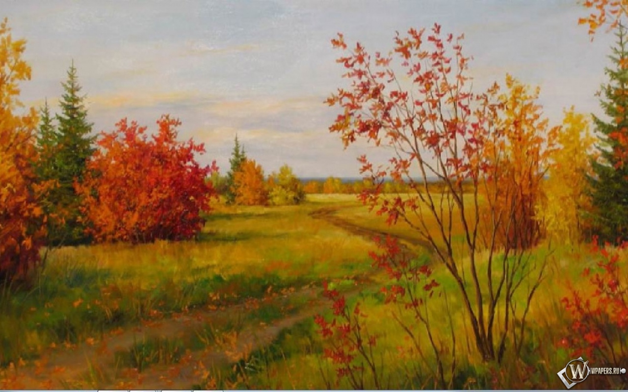Осенний пейзаж 1280x800