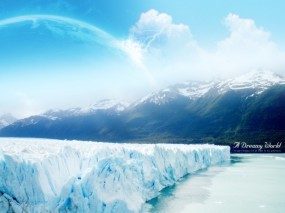 Обои Dreamy World: Горы, Лёд, Dreamy World, Фэнтези - Природа