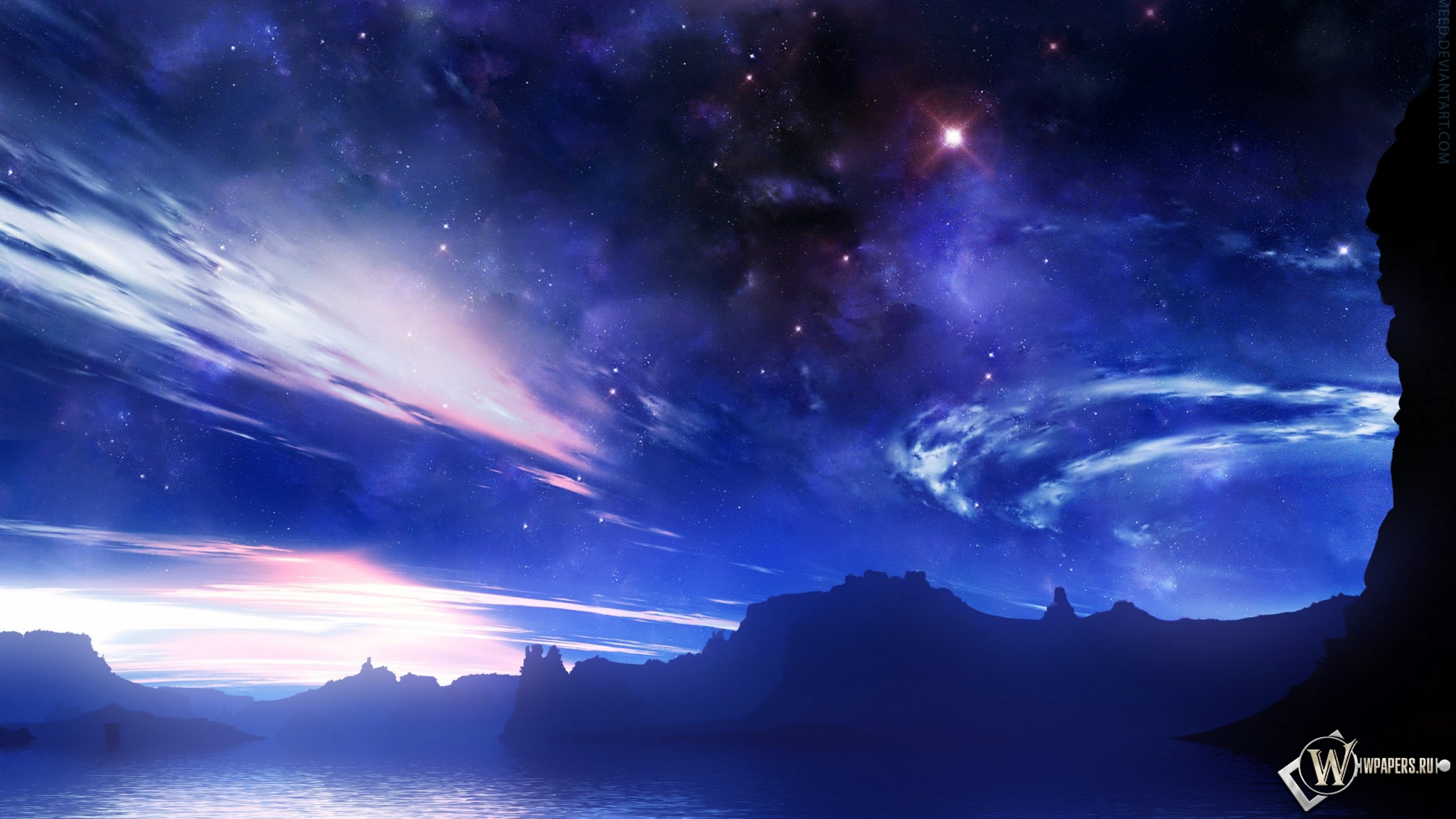 Фантастическое небо 2048x1152