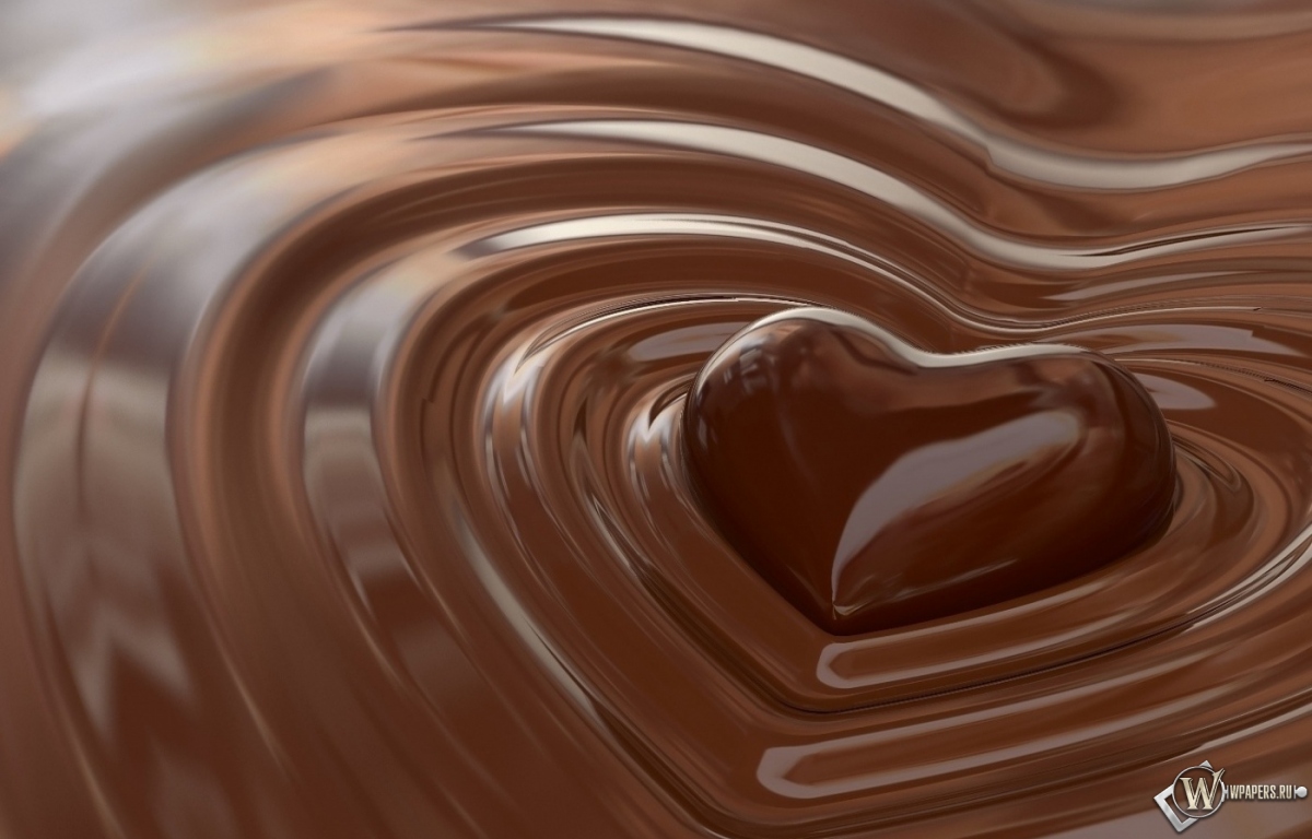 Шоколадное сердце 1200x768