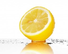 Обои Лимон: Вода, Лимон, Брызги, Еда