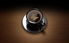 Кофе с бабочкой