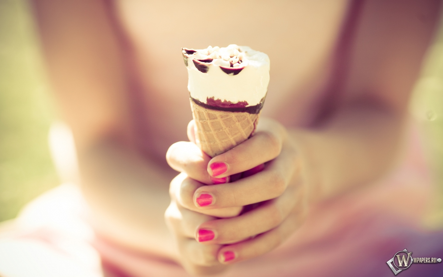 Шоколадное мороженое 1440x900