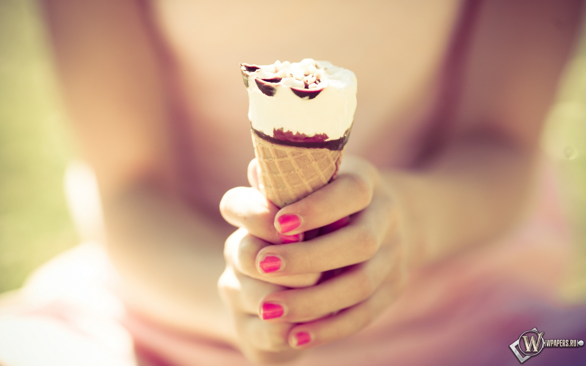Шоколадное мороженое 1920x1200