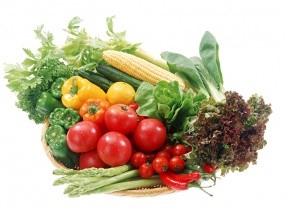Обои Овощи: Зелень, Овощи, Помидоры, Перцы, Еда