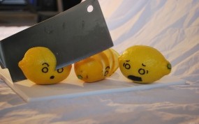 Обои Лимоны: Убийство, Ужас, Нож, Лимоны, Еда