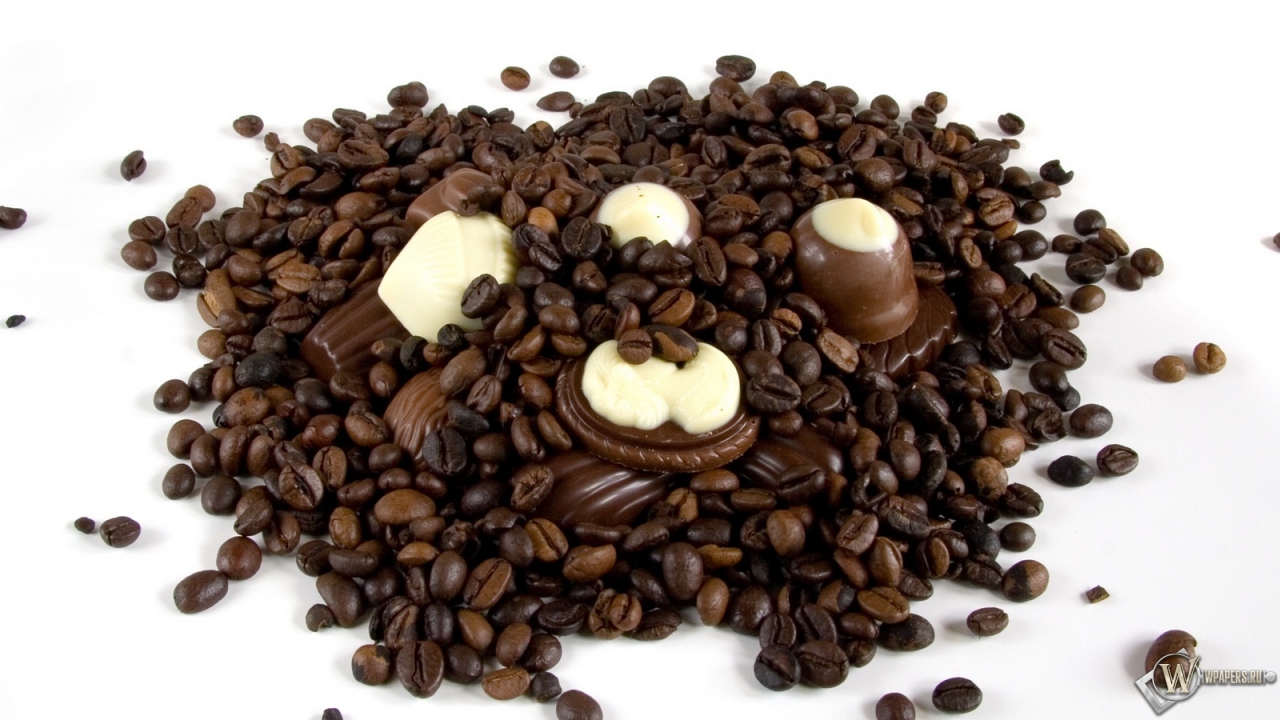 Кофе с шоколадом 1280x720