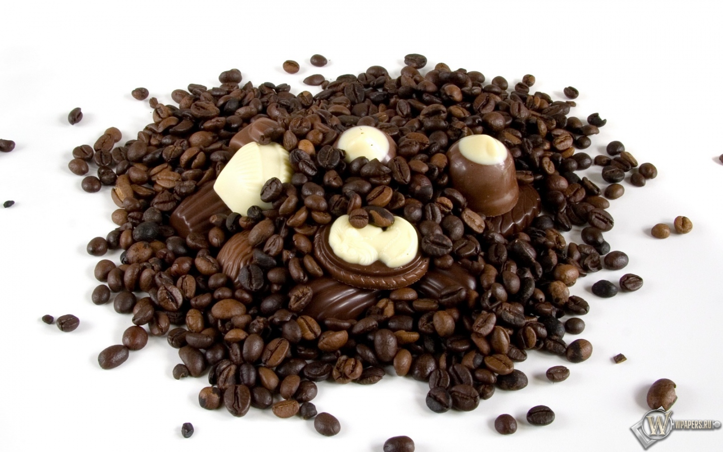Кофе с шоколадом 1440x900