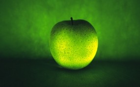 Обои Зеленое яблоко: Яблоко, Зелёный, Еда