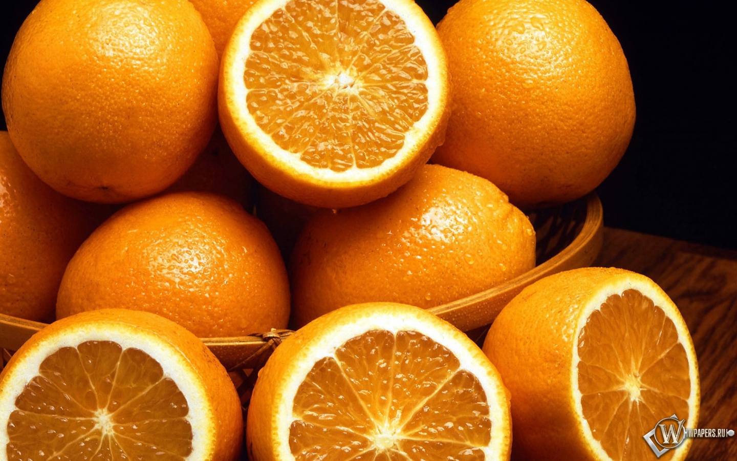 Вкусные апельсины 1440x900